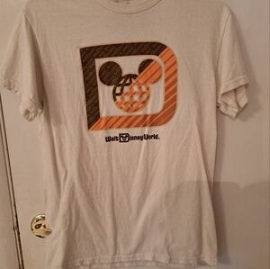 Disney Parks - Mickey Globe Icon "D'' Logo Shirt sz small - Walt Disney World